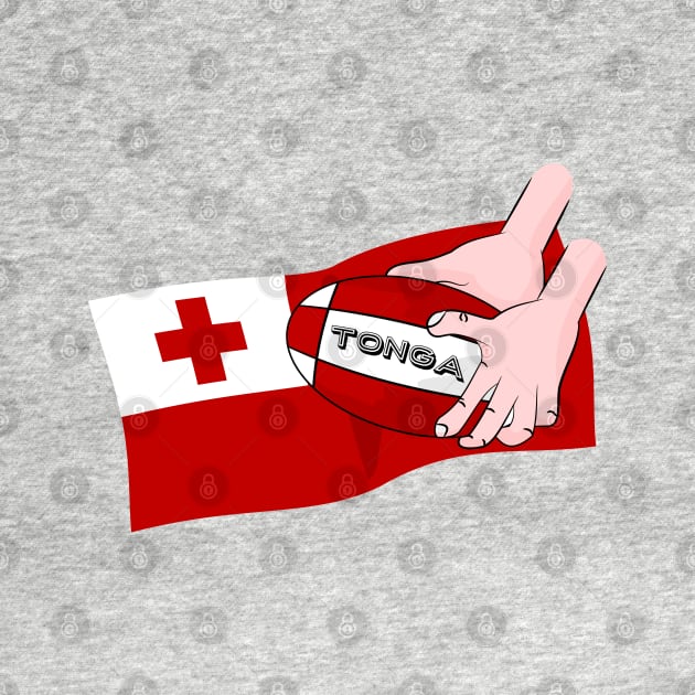 Tonga Rugby Flag by mailboxdisco